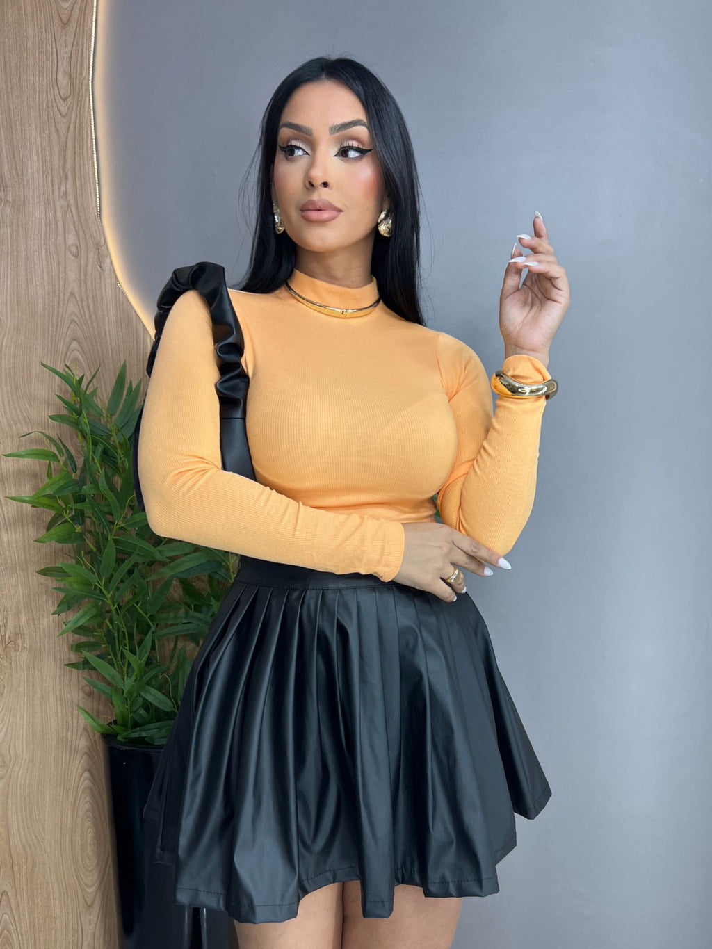 Blusa de Manga Longa gola 'ALTA'