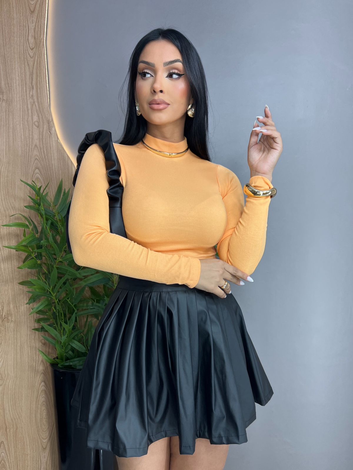 Blusa de Manga Longa gola 'ALTA'