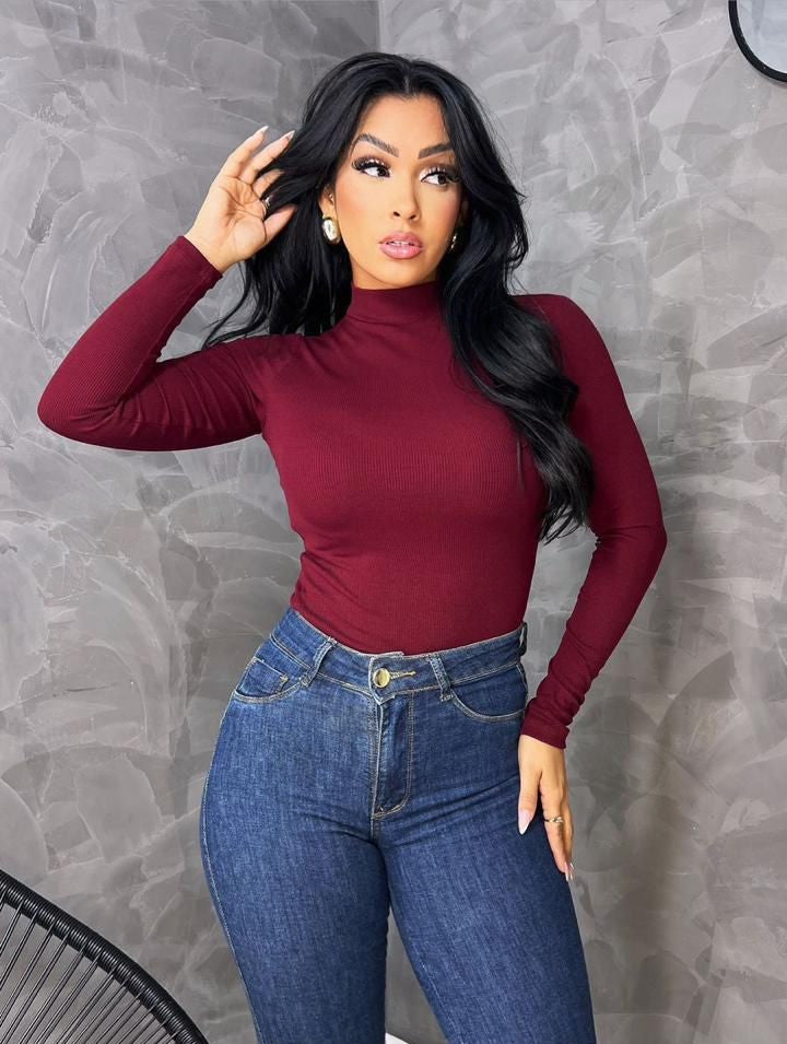 Blusa de Manga Longa gola 'ALTA'