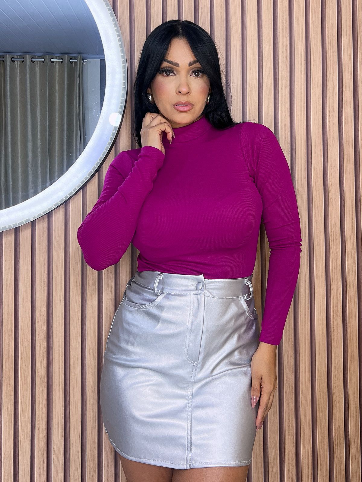 Blusa de Manga Longa gola 'ALTA'