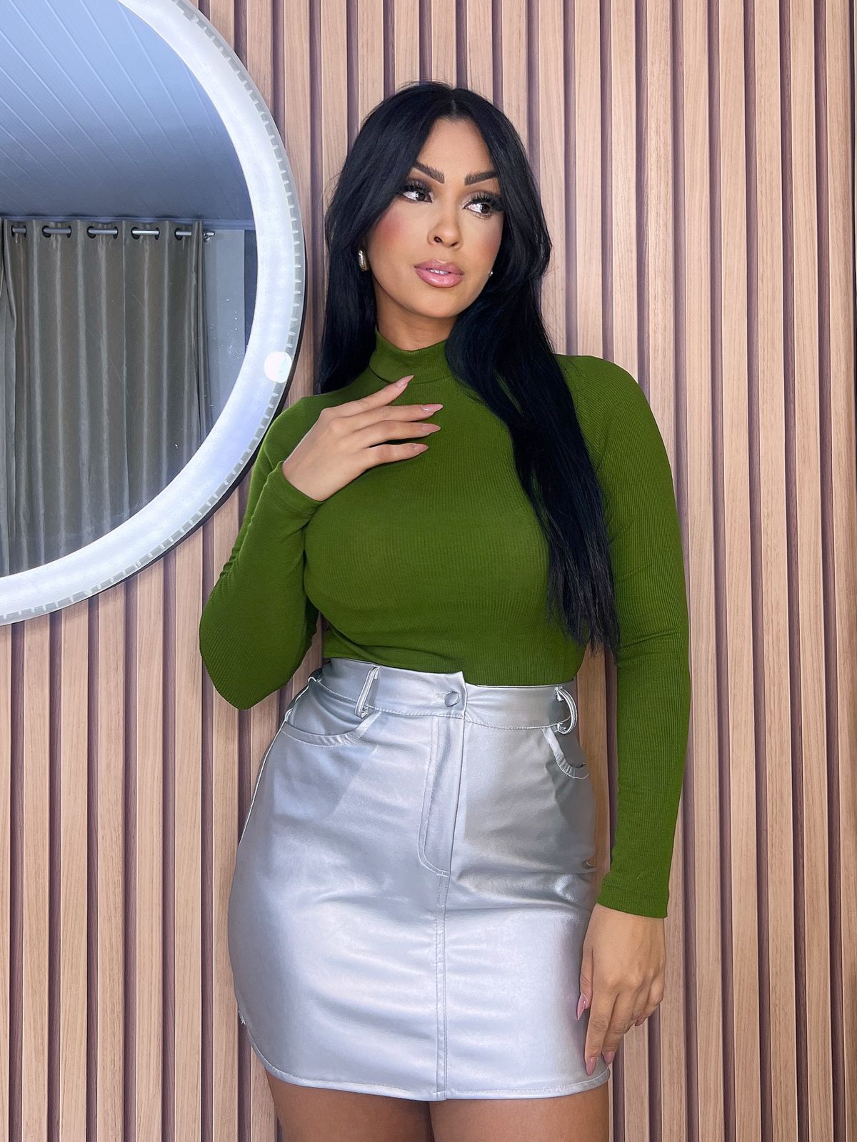 Blusa de Manga Longa gola 'ALTA'