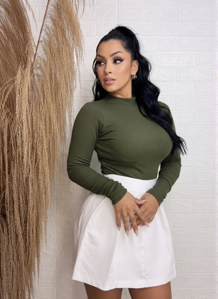 Blusa de Manga Longa gola 'ALTA'